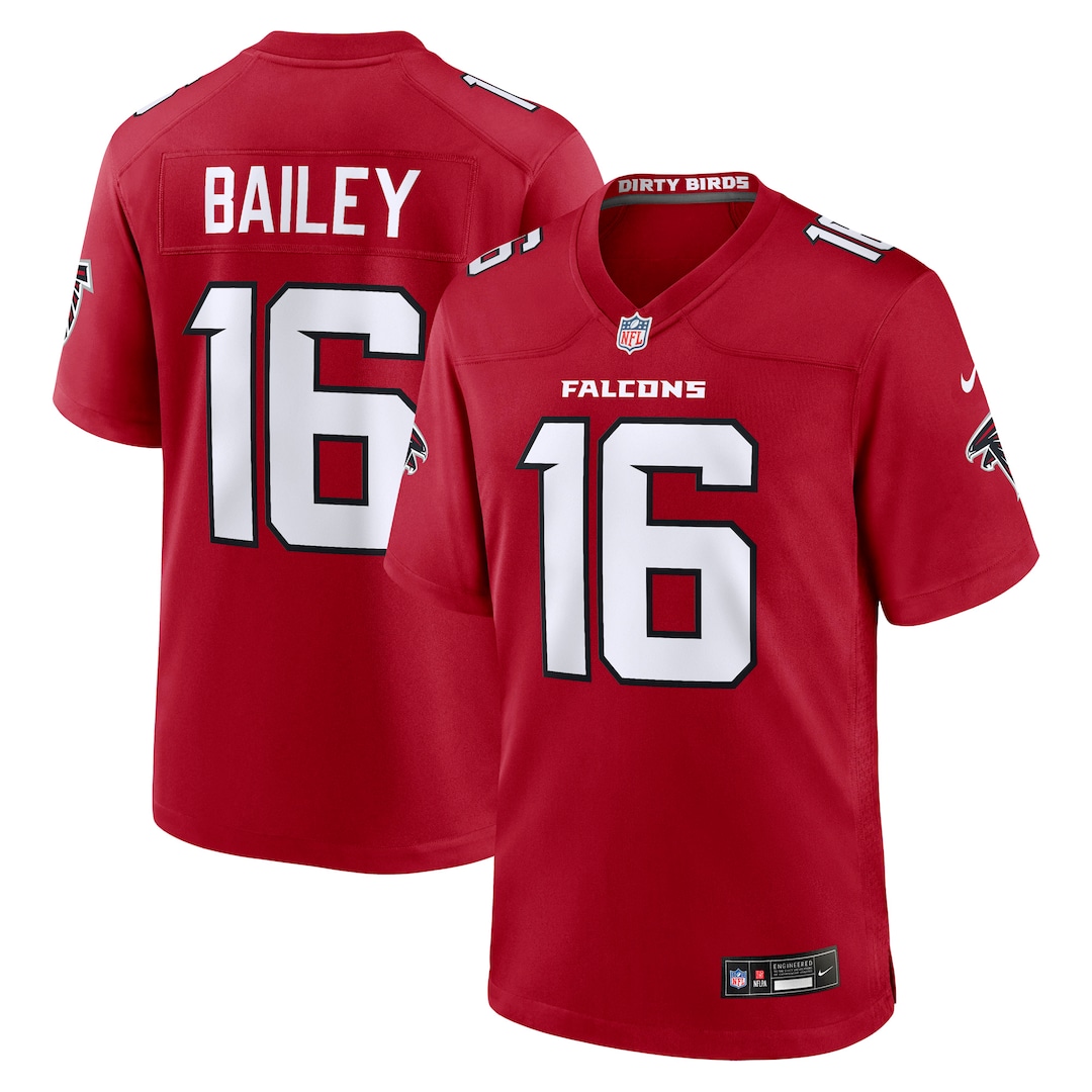 Men's Atlanta Falcons Jake Bailey Nike Red Team Game Jersey