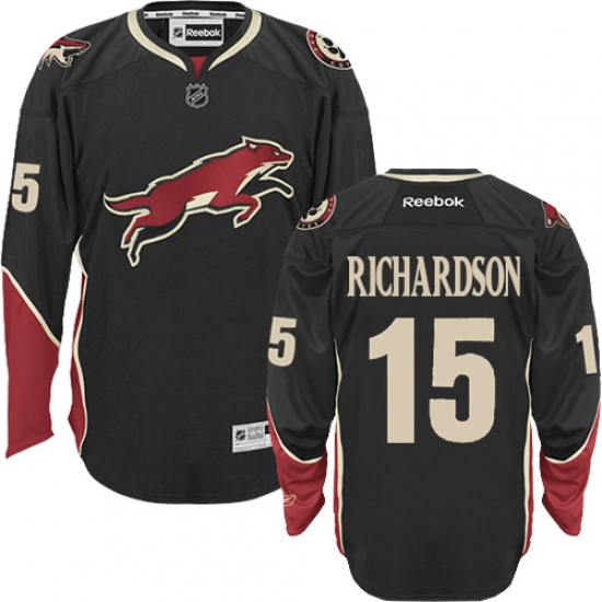 Women's Reebok Arizona Coyotes #15 Brad Richardson Premier Black Third NHL Jersey - Ujersey