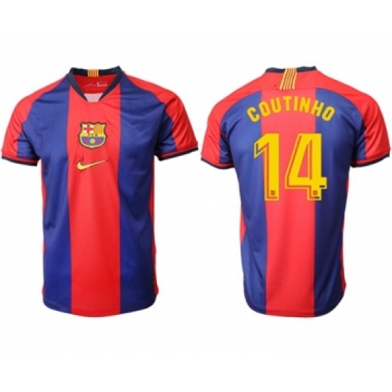 Barcelona #14 Coutinho Home Soccer Club Jersey