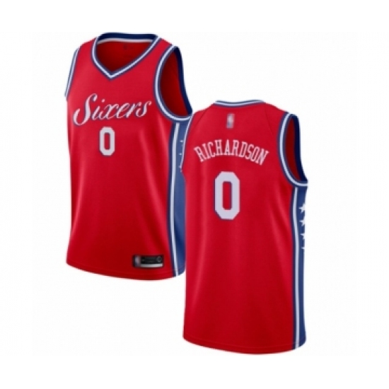 Youth Philadelphia 76ers #0 Josh Richardson Swingman Red Basketball Jersey Statement Edition - Ujersey