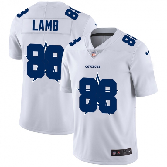 Men's Dallas Cowboys #88 CeeDee Lamb White Nike White Shadow Edition Limited Jersey - Ujersey