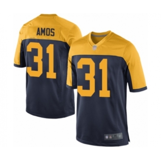 Men's Green Bay Packers #31 Adrian Amos Game Navy Blue Alternate Football Jersey - Ujersey