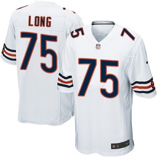 Men's Nike Chicago Bears #75 Kyle Long Game White NFL Jersey - Ujersey