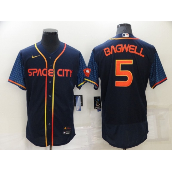 Men's Houston Astros #5 Jeff Bagwell Nike Navy 2022 City Connect Player Jersey - Ujersey