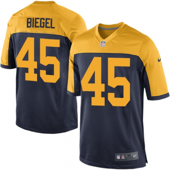 Men's Nike Green Bay Packers #45 Vince Biegel Game Navy Blue Alternate NFL Jersey - Ujersey