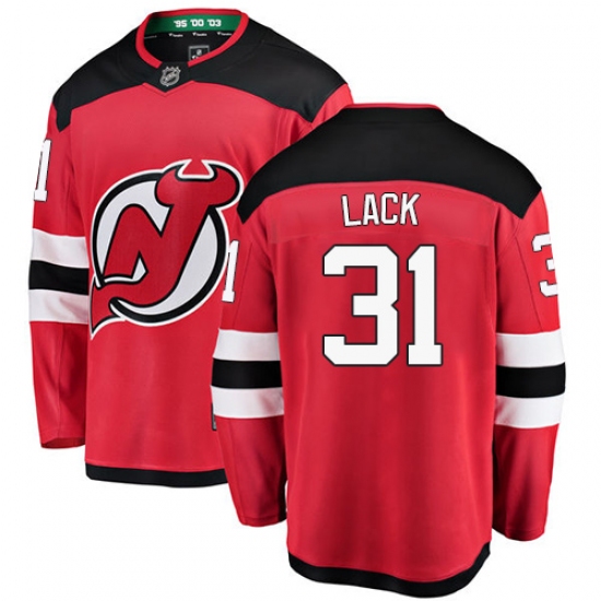 Youth New Jersey Devils #31 Eddie Lack Fanatics Branded Red Home Breakaway NHL Jersey - Ujersey