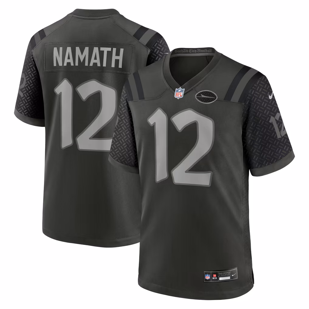 Men's New York Jets Joe Namath Nike Green Rivalries Collection Retired Player Game Jersey