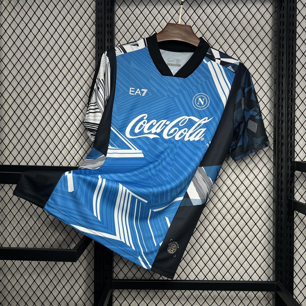 Napoli Soccer Jersey Pre-Match Custom Shirt 2024/25 - ujerseystore