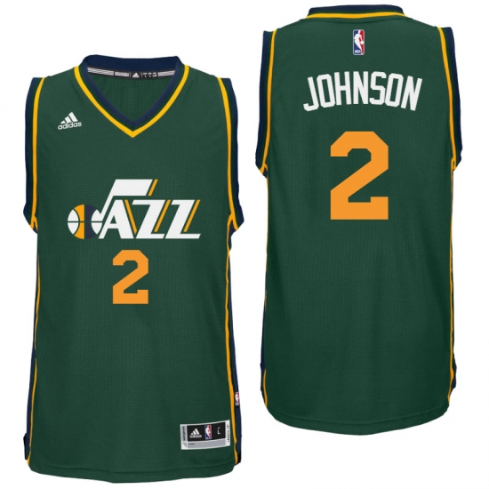 Utah Jazz #2 Joe Johnson Alternate Green New Swingman Jersey - Ujersey