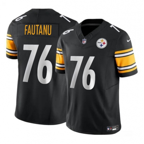 Youth Pittsburgh Steelers #76 Troy Fautanu Black 2024 Draft F.U.S.E. Vapor Untouchable Limited Football Stitched Jersey - Ujersey