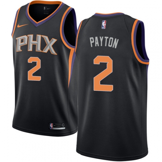 Women's Nike Phoenix Suns #2 Elfrid Payton Authentic Black Alternate NBA Jersey Statement Edition - Ujersey