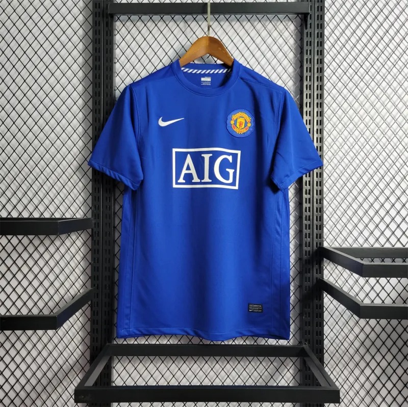Ronaldo #7 Manchester United Retro Home Football Jersey Shirt 2008/09