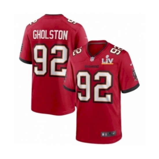 Men's  Tampa Bay Buccaneers #92 William Gholston Red Super Bowl LV Jersey - Ujersey