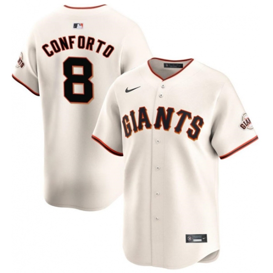 Men's San Francisco Giants #8 Michael Conforto Cream Cool Base Stitched Baseball Jersey - Ujersey