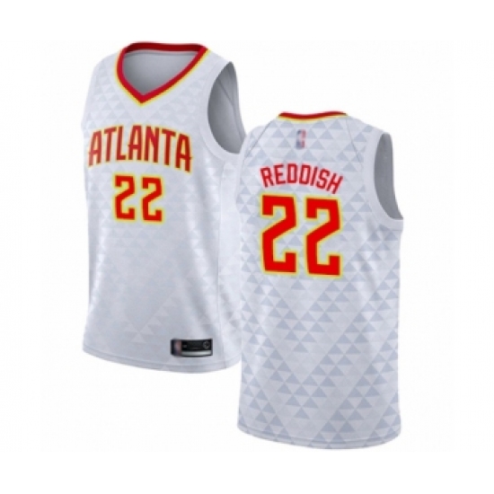 Women's Atlanta Hawks #22 Cam Reddish Authentic White Basketball Jersey - Association Edition - Ujersey