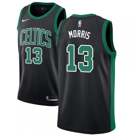 Men's Adidas Boston Celtics #13 Marcus Morris Swingman Black NBA Jersey - Statement Edition - Ujersey