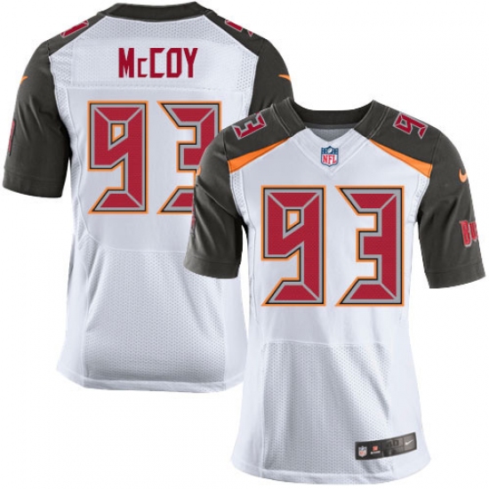Men's Nike Tampa Bay Buccaneers #93 Gerald McCoy Elite White NFL Jersey
