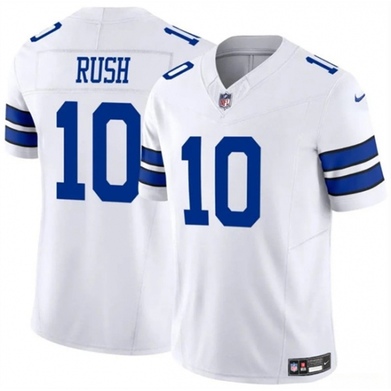 Men's Dallas Cowboys #10 Cooper Rush White 2023 F.U.S.E. Vapor Untouchable Limited Football Stitched Jerseys - Ujersey
