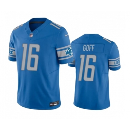 Men's Detroit Lions #16 Jared Goff Blue 2023 F.U.S.E. Vapor Untouchable Limited Stitched Jersey - Ujersey