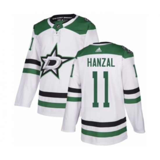 Youth Adidas Dallas Stars #11 Martin Hanzal Authentic White Away NHL Jersey - Ujersey