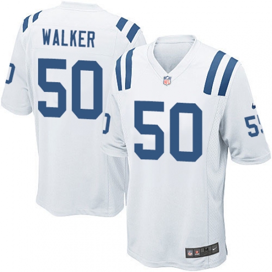 Men's Nike Indianapolis Colts #50 Anthony Walker Game White NFL Jersey - Ujersey