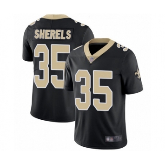 Youth New Orleans Saints #35 Marcus Sherels Black Team Color Vapor Untouchable Limited Player Football Jersey - Ujersey