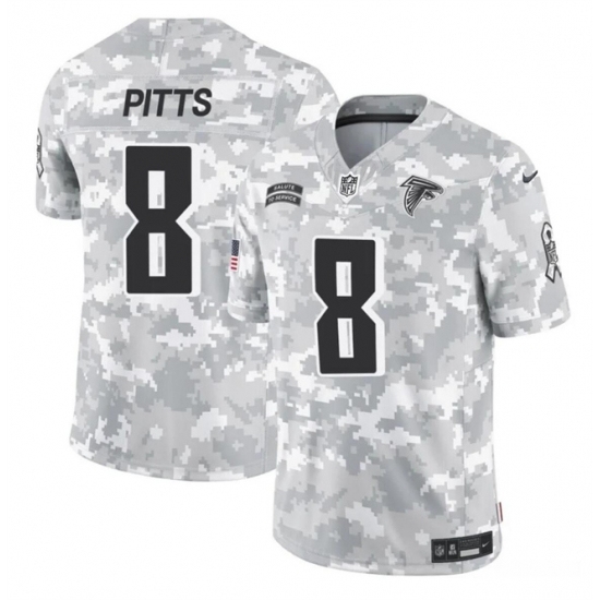 Youth Atlanta Falcons #8 Kyle Pitts 2024 F U S E Arctic Camo Salute To Service Limited Stitched Football Jersey - Ujersey