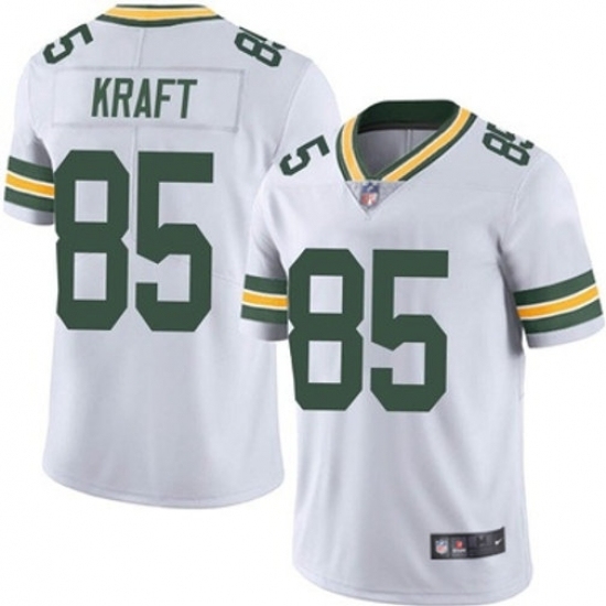 Youth Green Bay Packers #85 Tucker Kraft White Vapor Untouchable Stitched Football Jersey - Ujersey