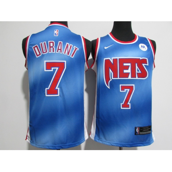 Men's Brooklyn Nets #7 Kevin Durant Blue Nike Jersey - Ujersey