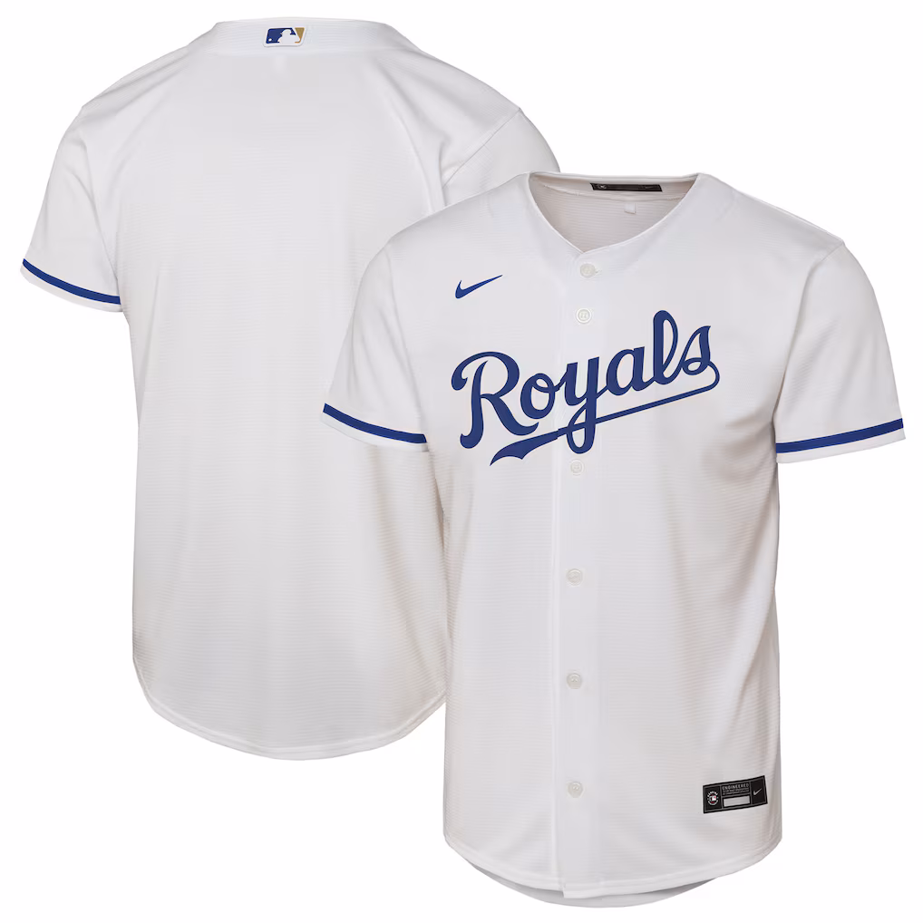 Youth Kansas City Royals  Nike White Home Replica Jersey - Ujersey