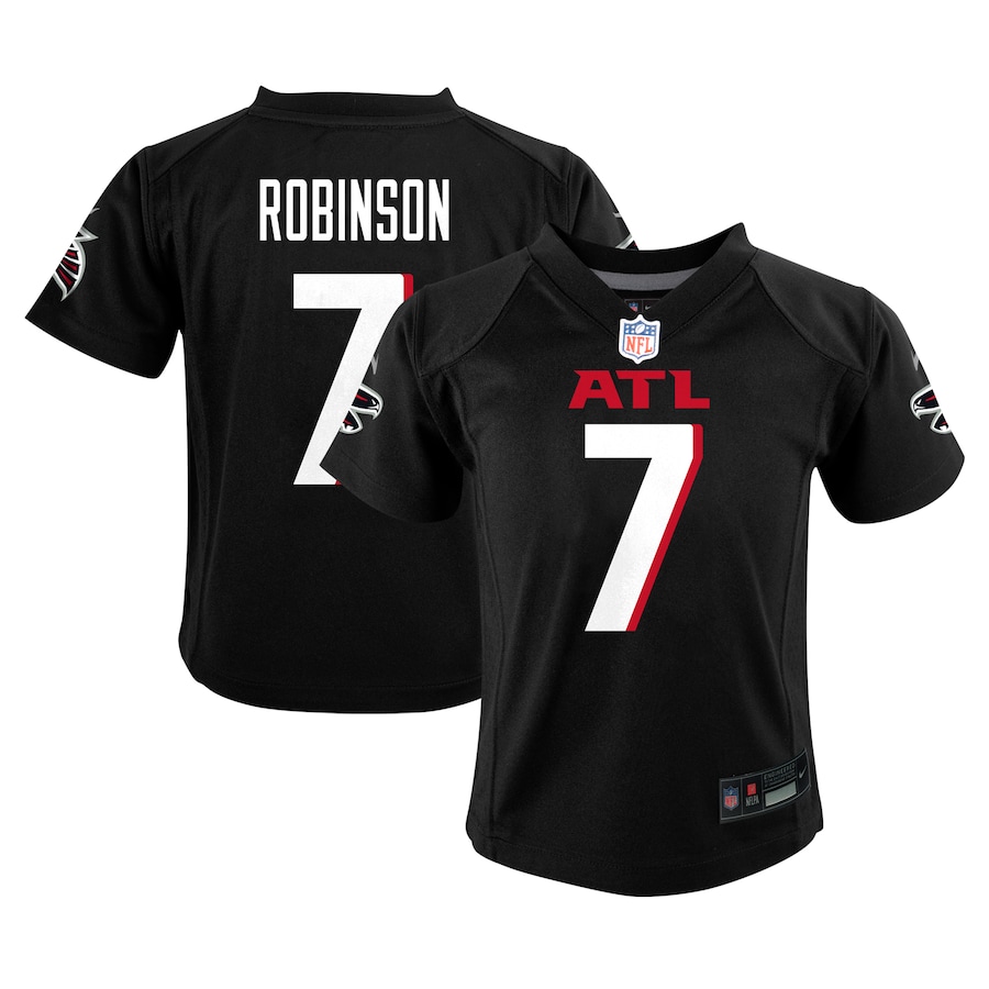 Preschool Atlanta Falcons Bijan Robinson Nike Black Player Game Jersey - Ujersey
