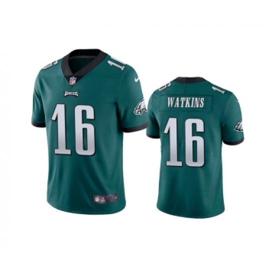 Men's Philadelphia Eagles #16 Quez Watkins 2022 Green Vapor Untouchable Limited Stitched Jersey - Ujersey