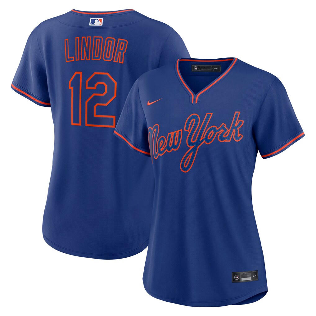 Women's New York Mets Francisco Lindor Nike Royal Alternate Replica Jersey - Ujersey