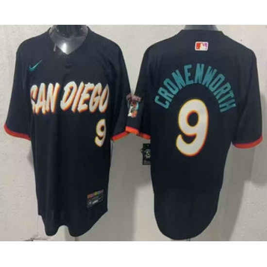 Men's San Diego Padres #9 Jake Cronenworth Black 2026 City Connect Stadium Jersey - Ujersey