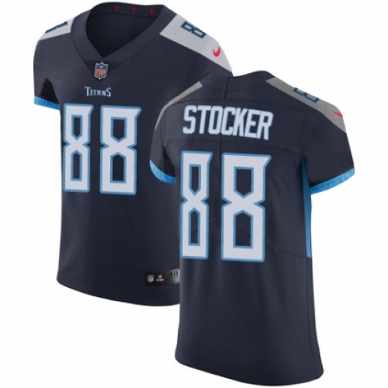 Men's Nike Tennessee Titans #88 Luke Stocker Navy Blue Team Color Vapor Untouchable Elite Player NFL Jersey - Ujersey