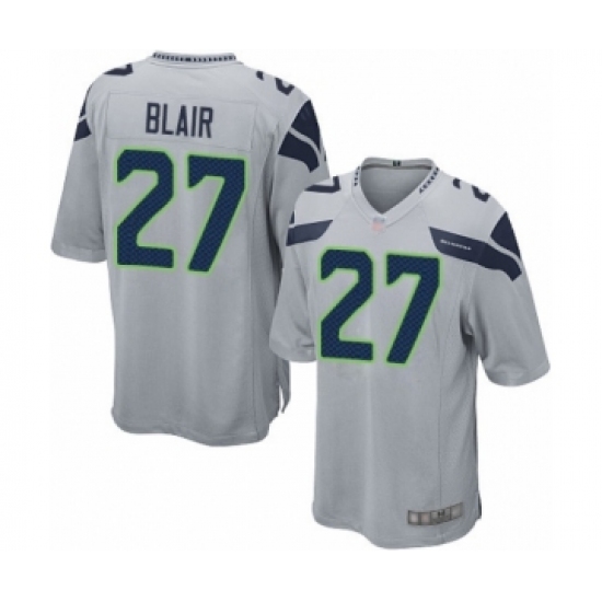 Men's Seattle Seahawks #27 Marquise Blair Game Grey Alternate Football Jersey - Ujersey