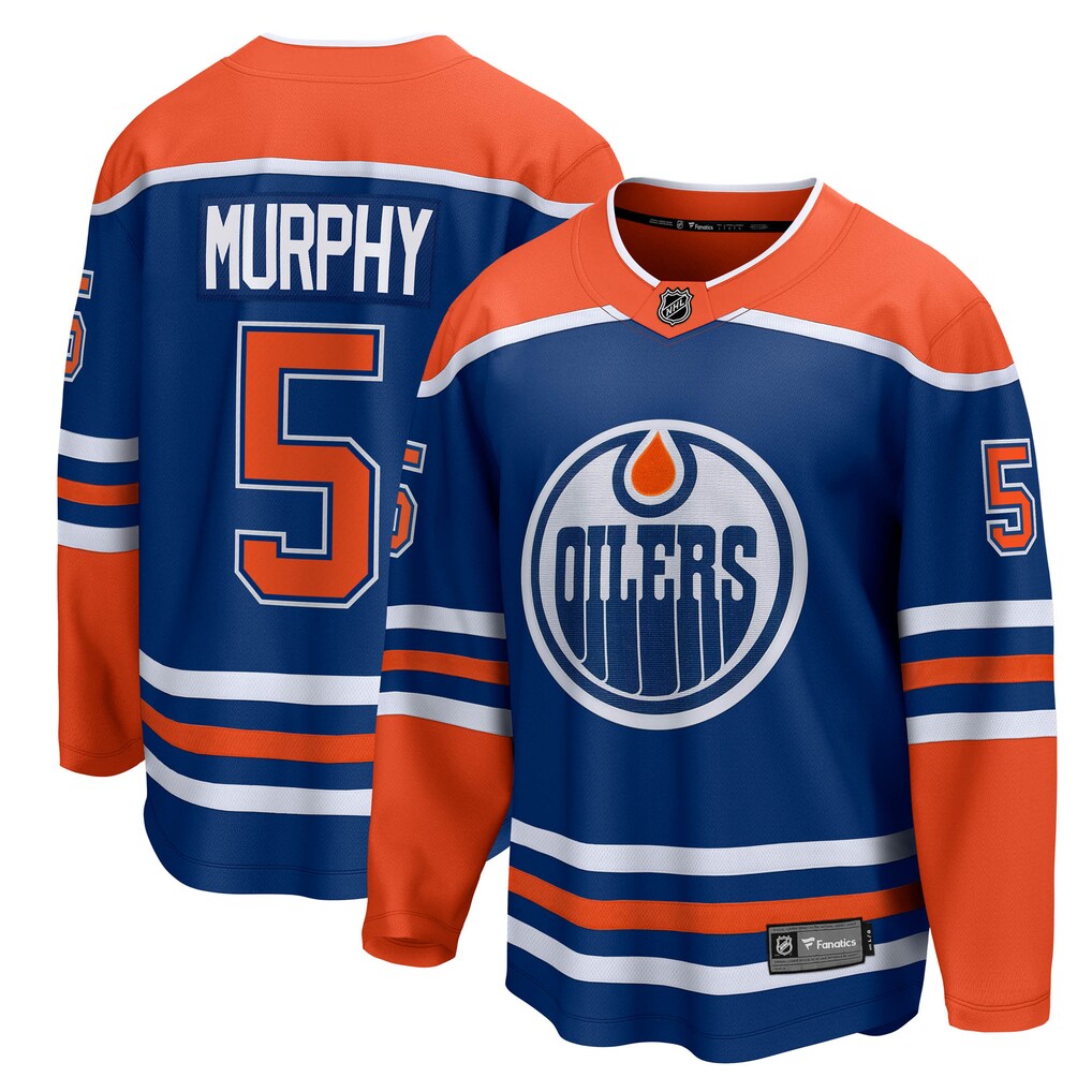Men's Edmonton Oilers Connor Murphy Fanatics Royal Home Breakaway Jersey