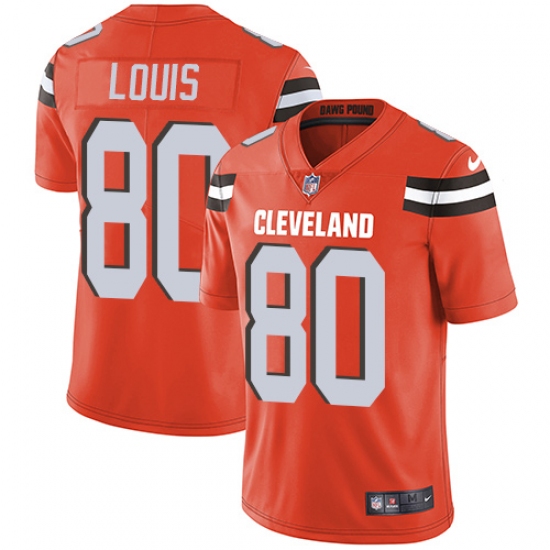 Youth Nike Cleveland Browns #80 Ricardo Louis Orange Alternate Vapor Untouchable Limited Player NFL Jersey - Ujersey