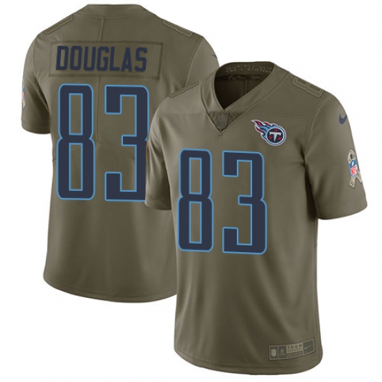 Youth Nike Tennessee Titans #83 Harry Douglas Limited Olive 2017 Salute to Service NFL Jersey - Ujersey