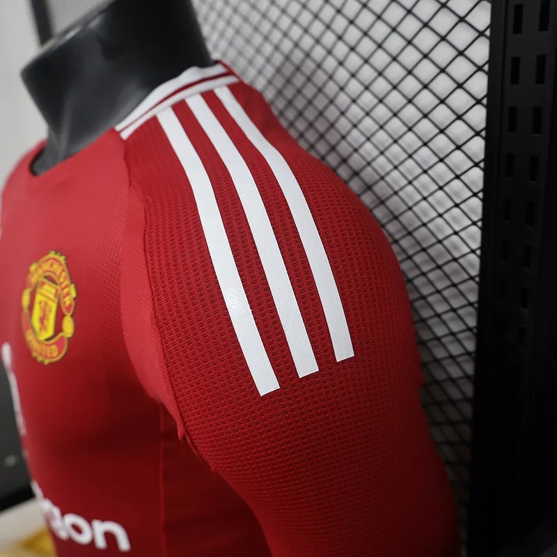 Manchester United Home Long Sleeve Football Jersey Shirt 2024/25