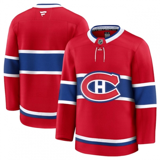 Men's Montreal Canadiens Blank Red 2024-25 Home Stitched Hockey Jersey - Ujersey