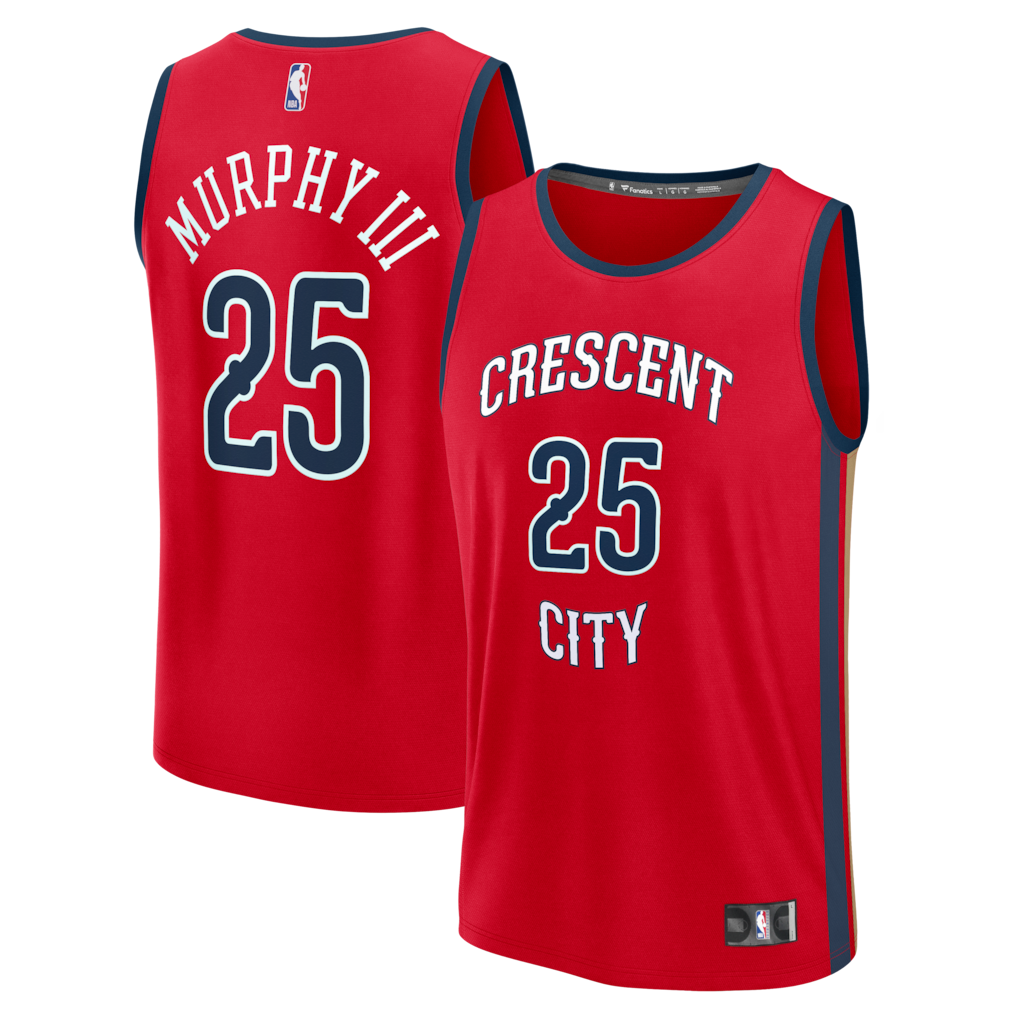 Men's New Orleans Pelicans Trey Murphy III Fanatics Red Fast Break Replica Player Jersey - Statement Edition - ujerseystore