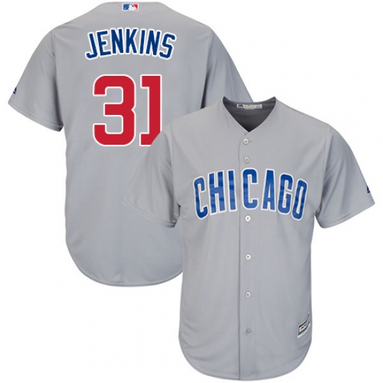 Youth Majestic Chicago Cubs #31 Fergie Jenkins Authentic Grey Road Cool Base MLB Jersey - Ujersey