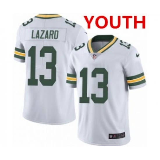 Youth Green Bay Packers #13 Allen Lazard White Vapor Untouchable Limited Stitched Jersey - Ujersey
