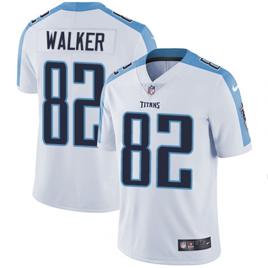 Youth Nike Tennessee Titans #82 Delanie Walker White Vapor Untouchable Limited Player NFL Jersey - Ujersey