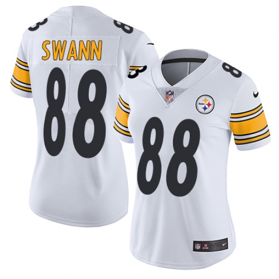Women's Nike Pittsburgh Steelers #88 Lynn Swann White Vapor Untouchable Limited Player NFL Jersey - Ujersey