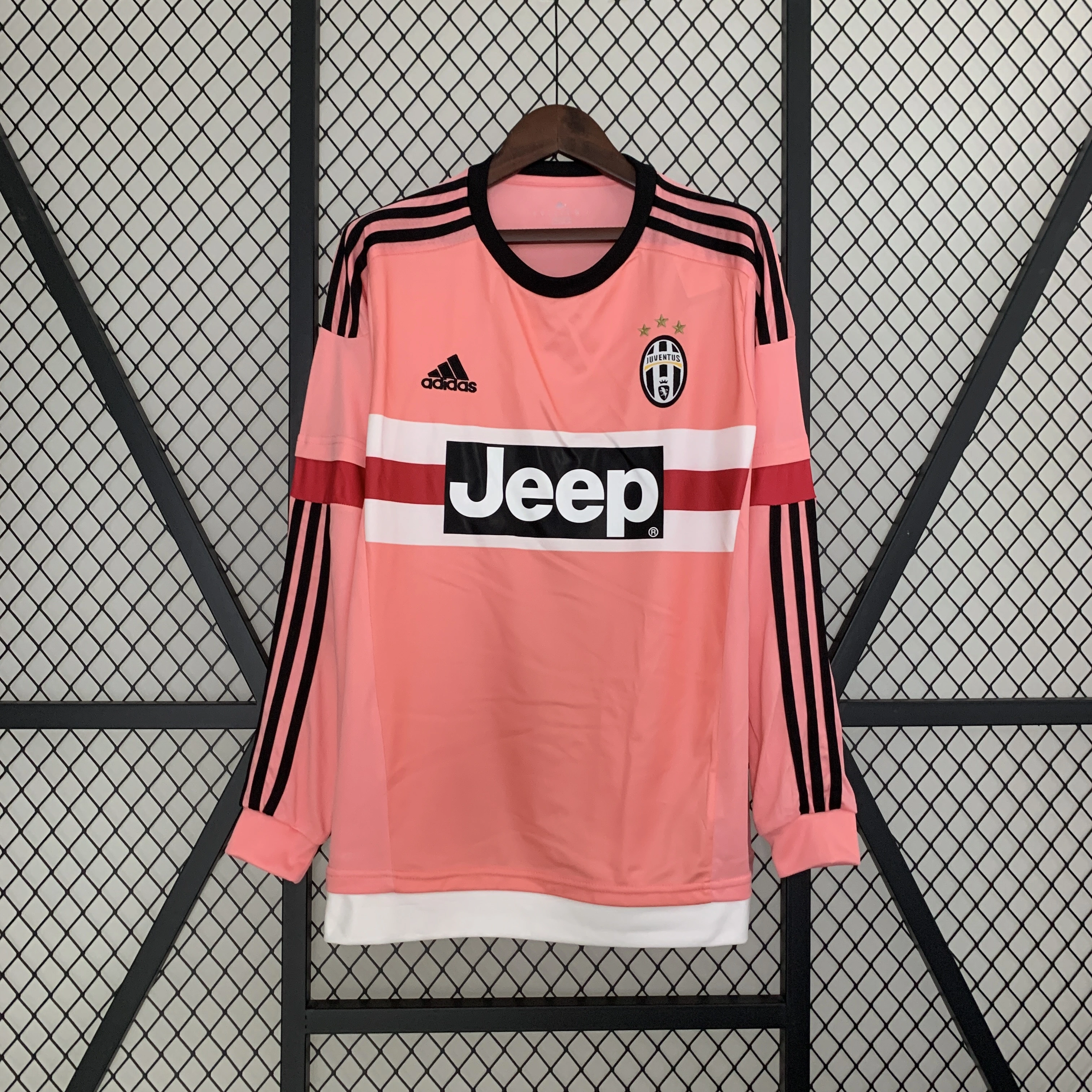 Juventus Retro Soccer Jersey Away Long Sleeve Custom Shirt 2015-16 - Ujersey NHL