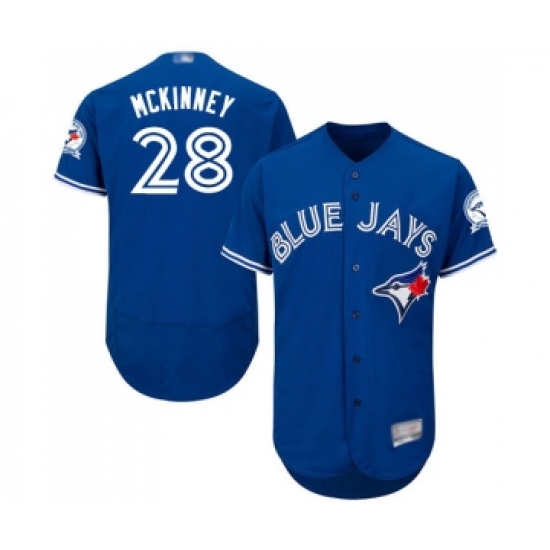 Men's Toronto Blue Jays #28 Billy McKinney Royal Blue Alternate Flex Base Authentic Collection Baseball Jersey - Ujersey