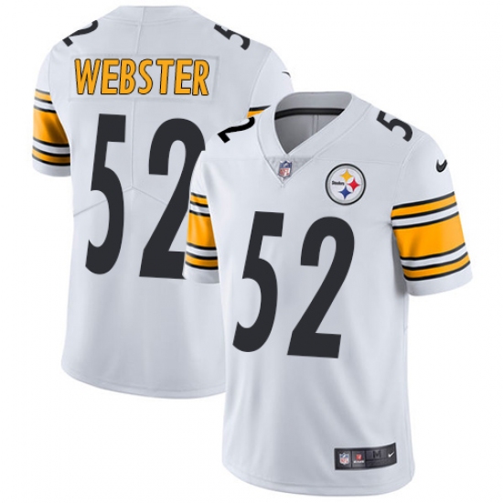 Men's Nike Pittsburgh Steelers #52 Mike Webster White Vapor Untouchable Limited Player NFL Jersey - Ujersey