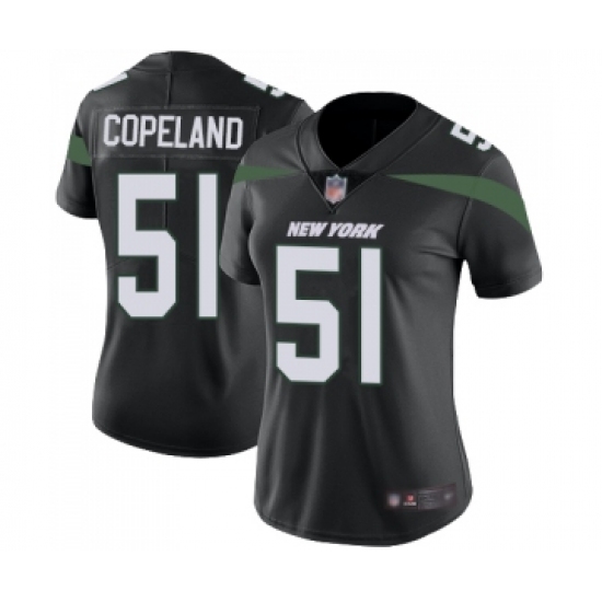 Women's New York Jets #51 Brandon Copeland Black Alternate Vapor Untouchable Limited Player Football Jersey - Ujersey